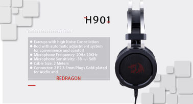 Hot Sale Redragon H901 Wired Cold Plated USB Comfortable Gaming Headset With Noise Reduction
