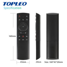 Multifunctional Power key ir learning tv box rohs mini 2.4g rf remote G20 Voice google search air mouse