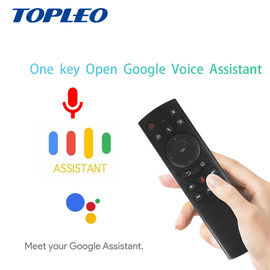 Multifunctional Power key ir learning tv box rohs mini 2.4g rf remote G20 Voice google search air mouse